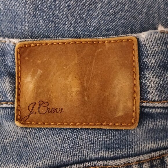 J Crew Jeans Size 28 Slim Broken In Boyfriend Blue Denim Distressed - Picture 8 of 10